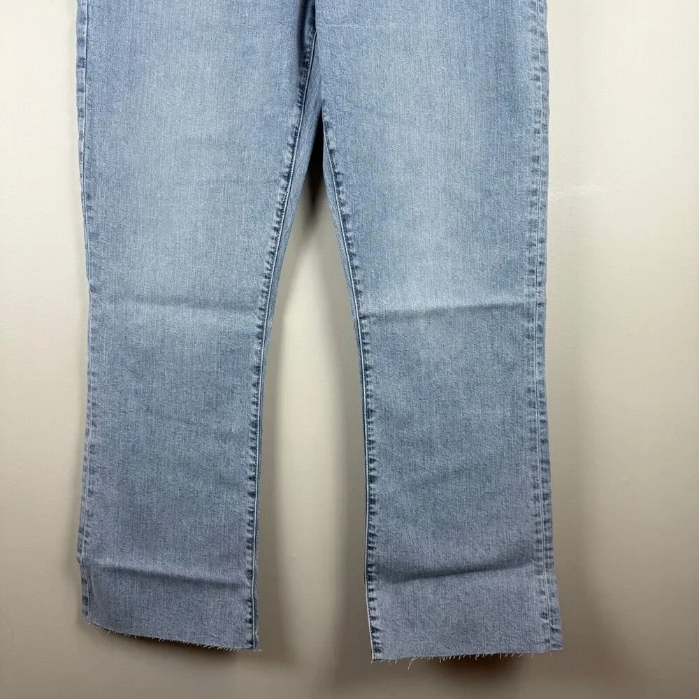Gap Jeans Women 32 14 Tall Blue Denim Light Wash Kick Fit High-Rise Straight NWT